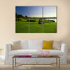 Golf Course and buggies Multi panel canvas wall art