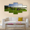 Golf Course and buggies Multi panel canvas wall art