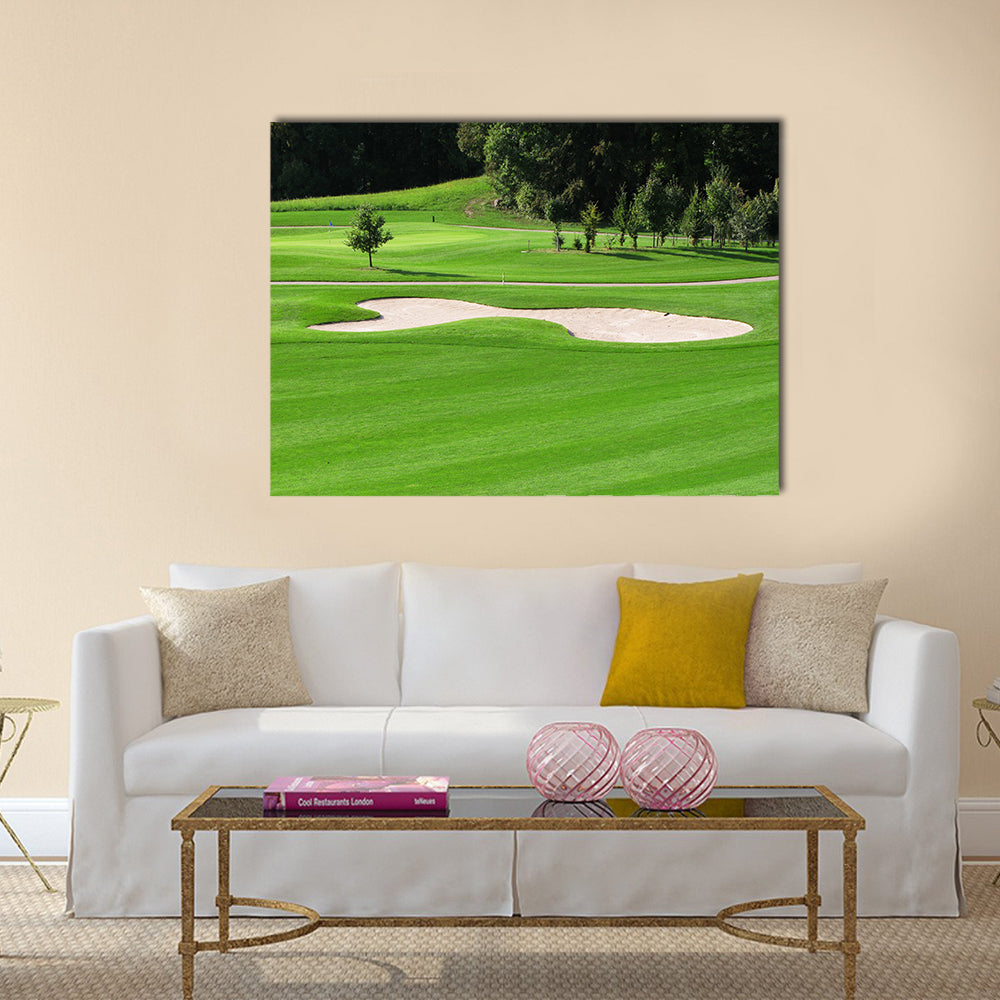 Golf course Multi panel canvas wall art