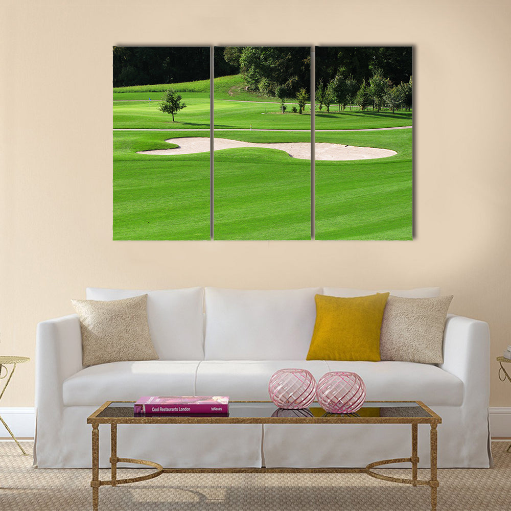 Golf course Multi panel canvas wall art