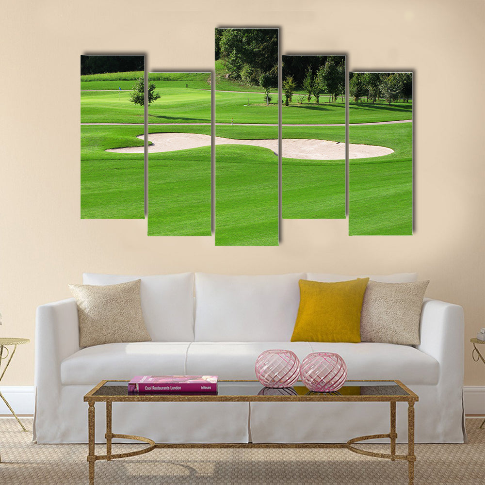 Golf course Multi panel canvas wall art