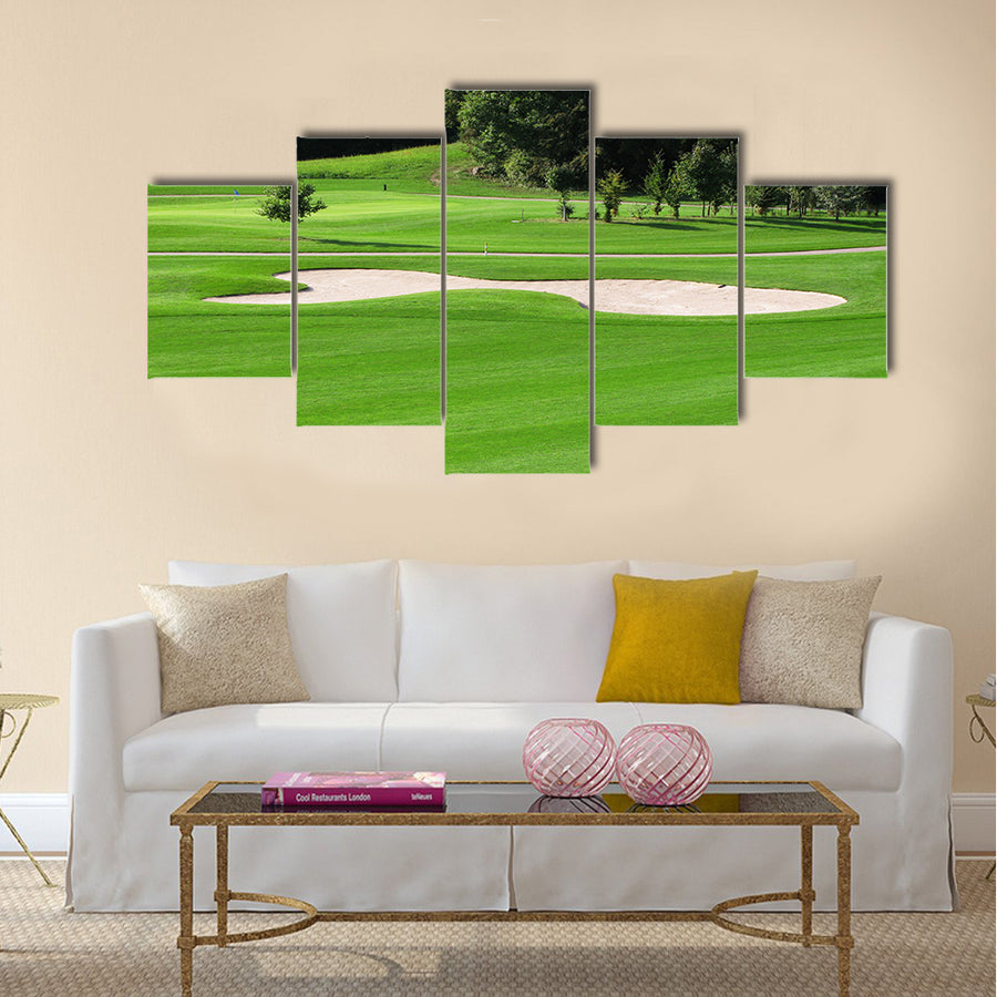 Golf course Multi panel canvas wall art