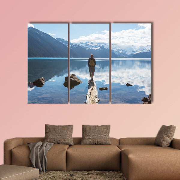 Hike on Garibaldi Lake near Whistler, BC, Canada Multi panel canvas wall art