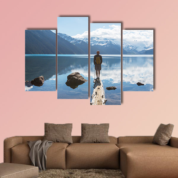 Hike on Garibaldi Lake near Whistler, BC, Canada Multi panel canvas wall art