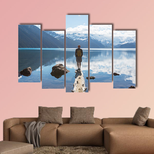 Hike on Garibaldi Lake near Whistler, BC, Canada Multi panel canvas wall art