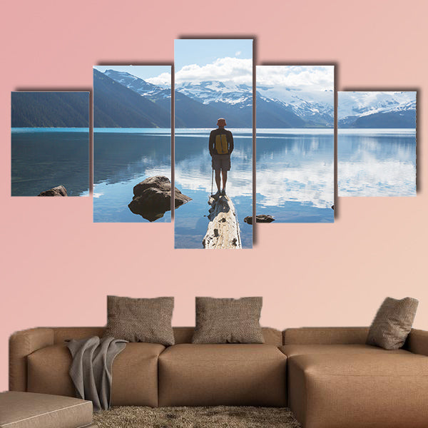 Hike on Garibaldi Lake near Whistler, BC, Canada Multi panel canvas wall art
