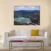 hydroelectric power plant on river Multi panel canvas wall art