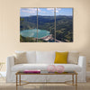 hydroelectric power plant on river Multi panel canvas wall art