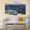 hydroelectric power plant on river Multi panel canvas wall art