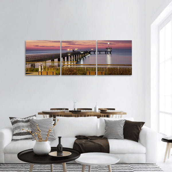 Sea Bridge Panoramic Canvas Wall Art
