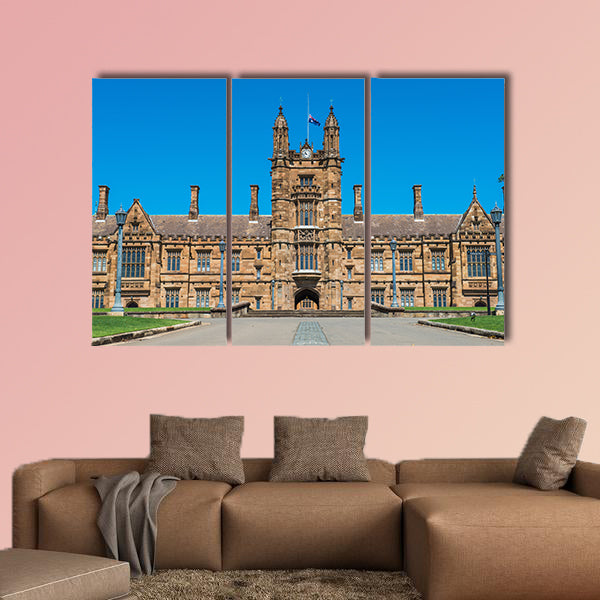 Historic Quadrant Building at Sydney University, Australia multi panel canvas wall art