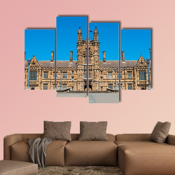 Historic Quadrant Building at Sydney University, Australia multi panel canvas wall art