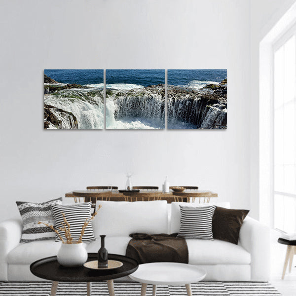 Waterfall Panoramic Canvas Wall Art