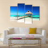 tropical beach in Punta Cana, Dominican Republic Multi Panel Canvas Wall Art