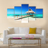 tropical beach in Punta Cana, Dominican Republic Multi Panel Canvas Wall Art