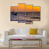 The beaches of Yongoro in front of Freetown Multi panel canvas wall art