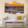 The beaches of Yongoro in front of Freetown Multi panel canvas wall art