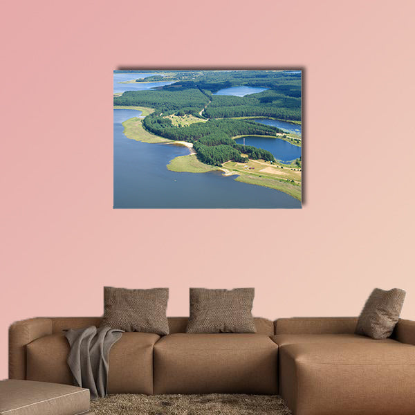Copy of Aerial view on Nilo-Stolobensky (Nil) deserts multi panel canvas wall art