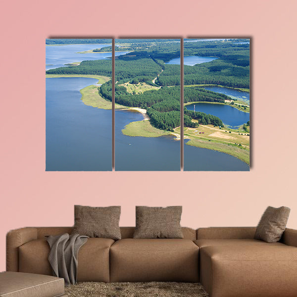 Copy of Aerial view on Nilo-Stolobensky (Nil) deserts multi panel canvas wall art