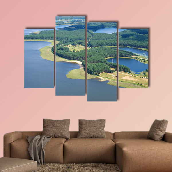 Copy of Aerial view on Nilo-Stolobensky (Nil) deserts multi panel canvas wall art