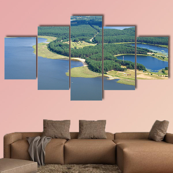 Copy of Aerial view on Nilo-Stolobensky (Nil) deserts multi panel canvas wall art