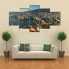 Amazing Panorama To Kavala, East Macedonia, Greece, Multi Panel Canvas Wall Art