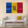 Vector realistic flag moldova Multi panel canvas wall art