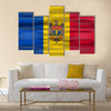 Vector realistic flag moldova Multi panel canvas wall art