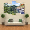 Originally one of 19 wooden railway trestles built in Myra Canyon multi panel canvas wall art