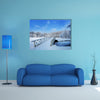 Beautiful winter landscape in the Netherlands Elswout Overveen multi panel canvas wall art