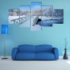 Beautiful winter landscape in the Netherlands Elswout Overveen multi panel canvas wall art