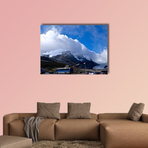 Mountains and glacier. Columbia Icefield. Rocky Mountains wall art