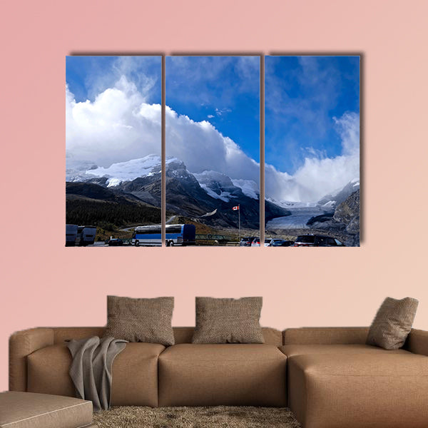 Mountains and glacier. Columbia Icefield. Rocky Mountains wall art
