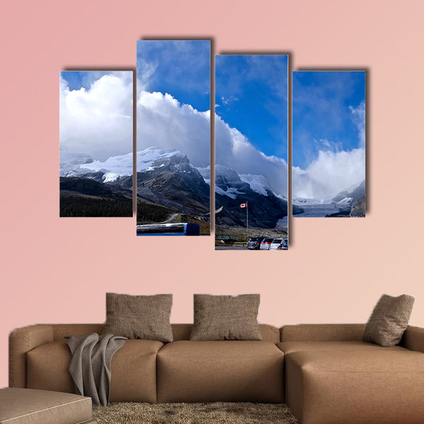Mountains and glacier. Columbia Icefield. Rocky Mountains wall art