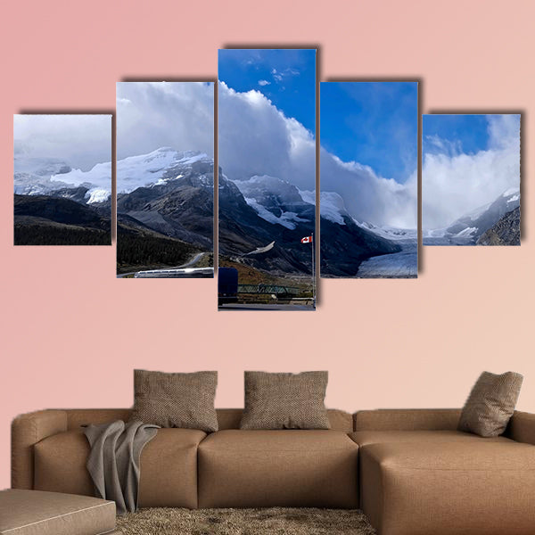 Mountains and glacier. Columbia Icefield. Rocky Mountains wall art