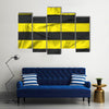 Waving Flag of Schiedam, Netherlands Multi panel canvas wall art