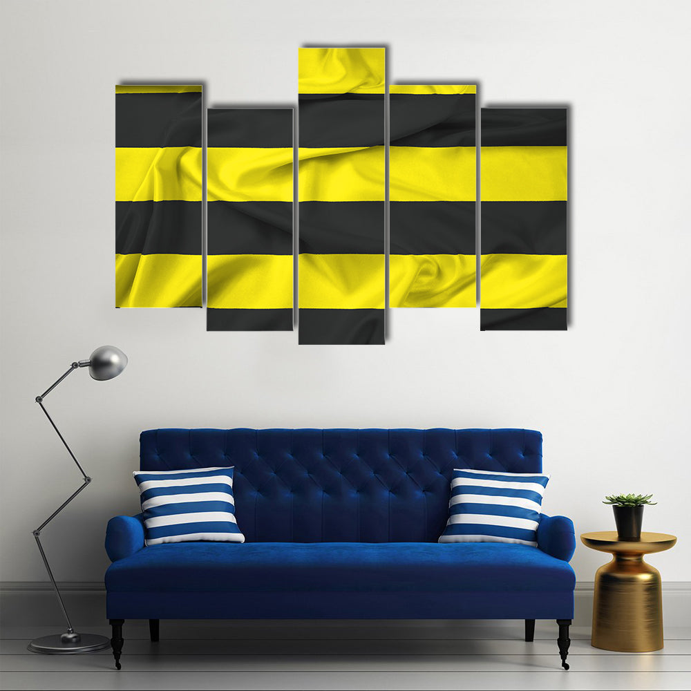Waving Flag of Schiedam, Netherlands Multi panel canvas wall art