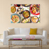 Assorted Chinese food set Top view of Chinese restaurant Asian style Multi Panel Canvas Wall Art