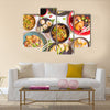 Assorted Chinese food set Top view of Chinese restaurant Asian style Multi Panel Canvas Wall Art