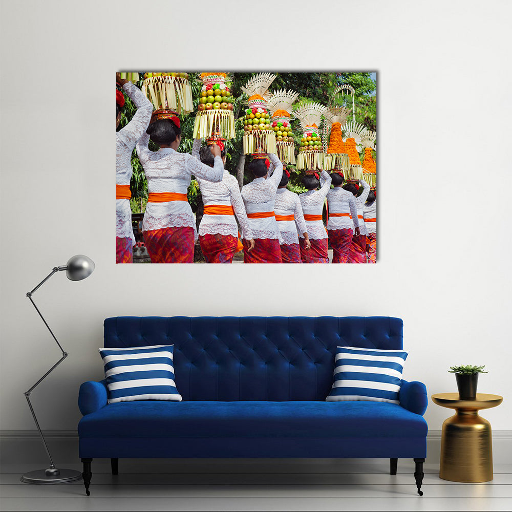 Arts Festival, Culture Of Bali Island And Indonesia People With Asian Travel Multi Panel Canvas Wall Art