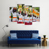 Arts Festival, Culture Of Bali Island And Indonesia People With Asian Travel Multi Panel Canvas Wall Art