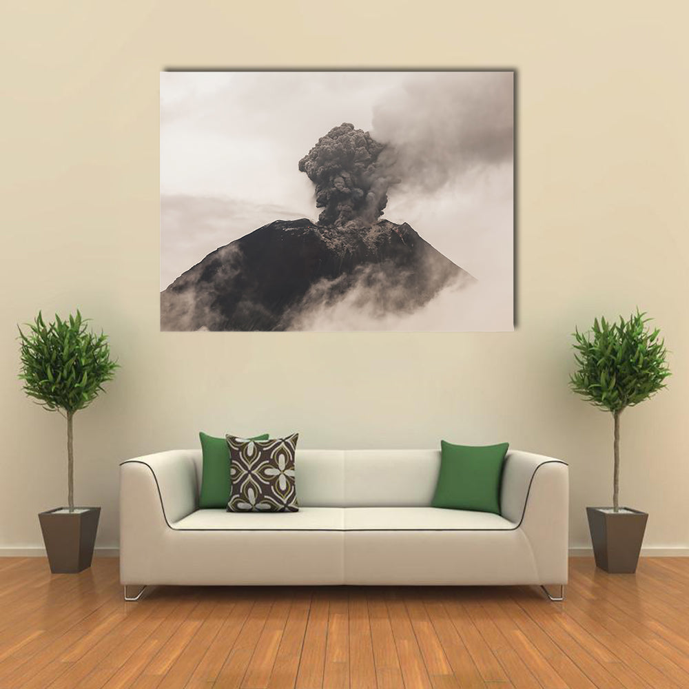 Tungurahua Volcano, Intense Strombolian Activity, Ecuador multi panel canvas wall art