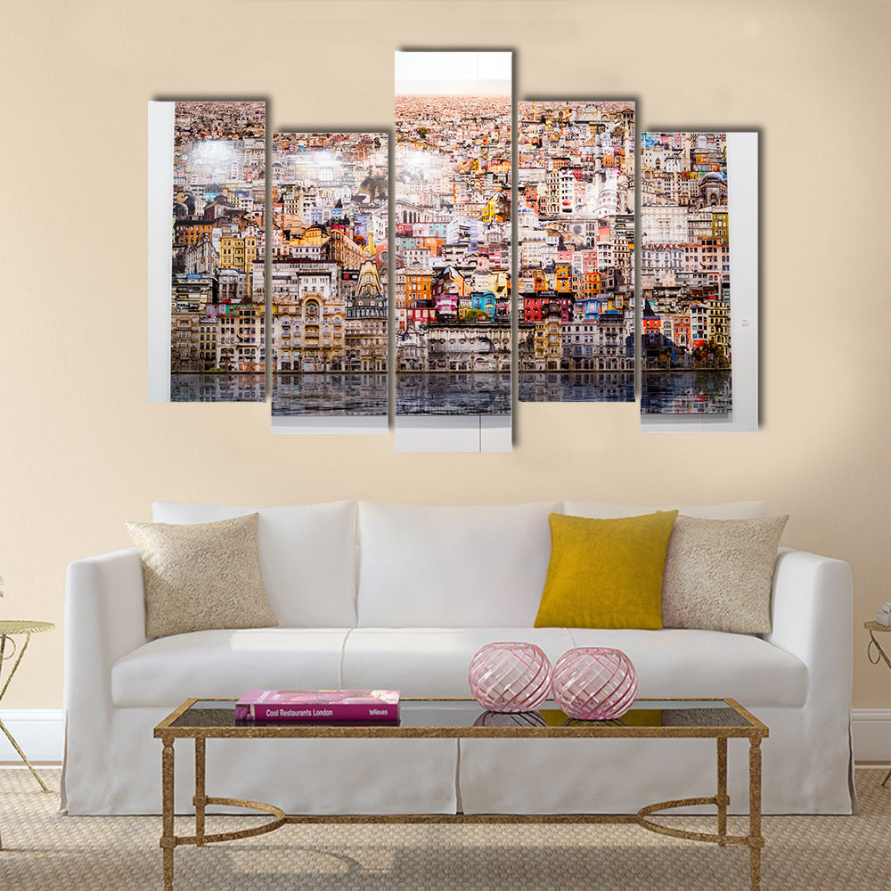 most beautiful view of Istanbul, Turkey Multi panel canvas wall art