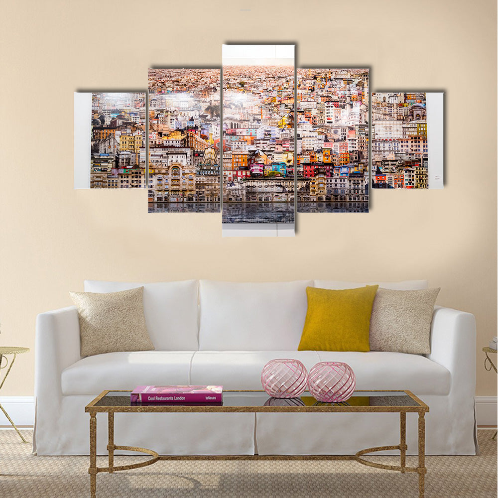 most beautiful view of Istanbul, Turkey Multi panel canvas wall art