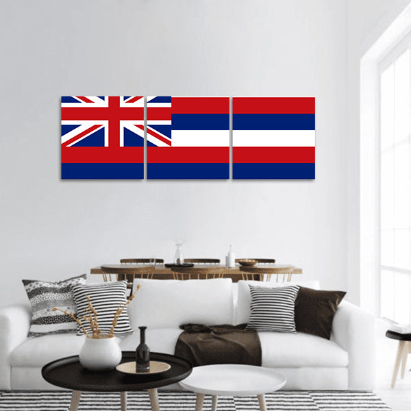 Flag of the US state panoramic canvas wall art