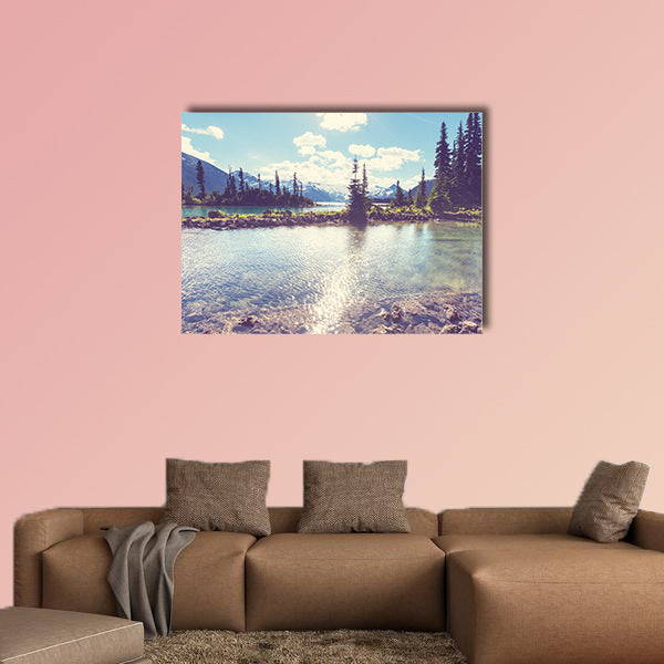 Hike on Garibaldi Lake near Whistler, BC, Canada Multi panel canvas wall art