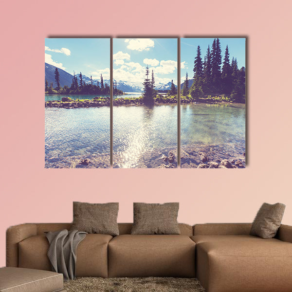 Hike on Garibaldi Lake near Whistler, BC, Canada Multi panel canvas wall art