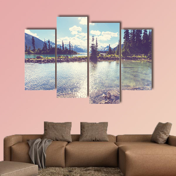 Hike on Garibaldi Lake near Whistler, BC, Canada Multi panel canvas wall art