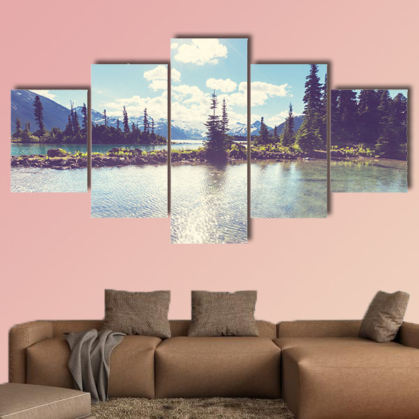 Hike on Garibaldi Lake near Whistler, BC, Canada Multi panel canvas wall art