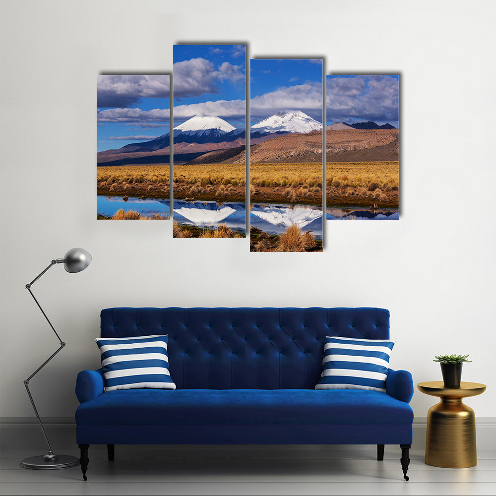 The BigAnd Beautiful High And Snowy Mountains In Bolivia, Multi Panel Canvas Wall Art
